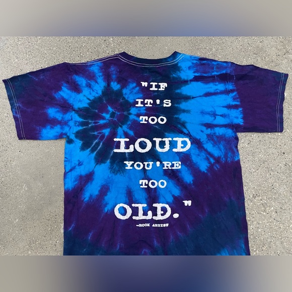 Rock & Roll Hall of Fame “If it’s Too Loud You’re too Old” vintage tie dye shirt - Picture 3 of 12